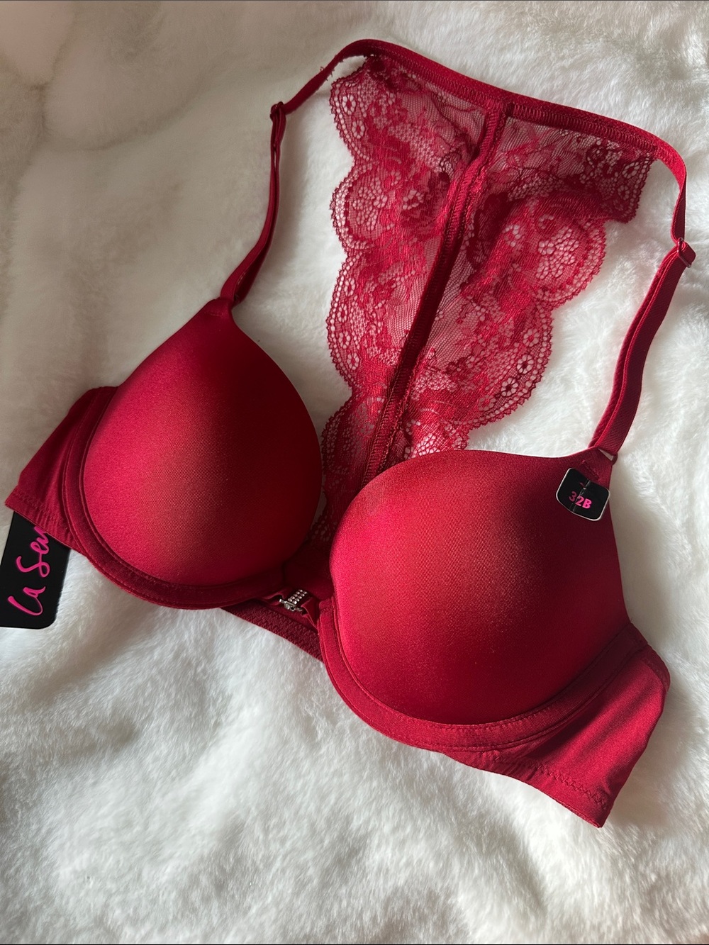 La Senza Scarlet Lace-Back Push-Up Bra